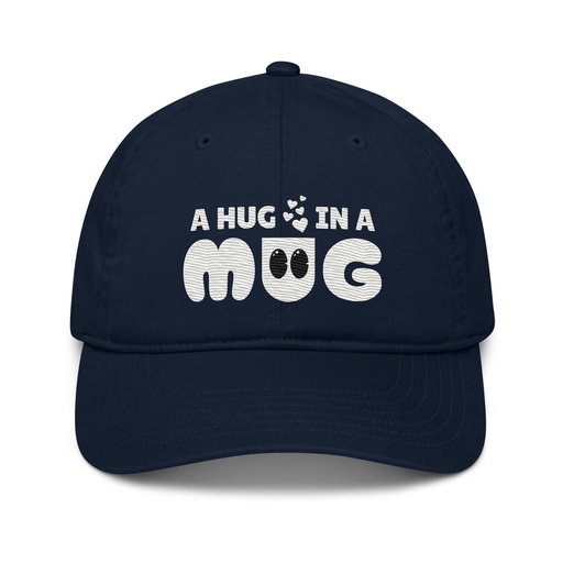 [ID: 491-G17] A Hug in a Mug - Funny Cartoon Organic Baseball Cap