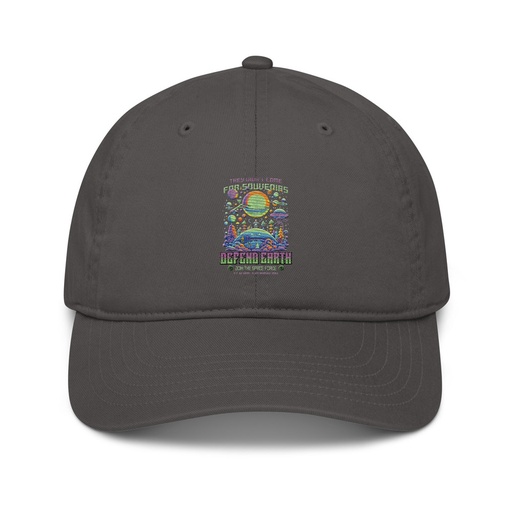 [ID: 491-G38] Alien Invasion Organic Baseball Cap