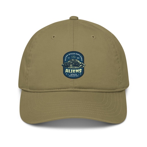[ID: 491-G40] Aliens Outer Space Explorer - UFO Organic Baseball Cap