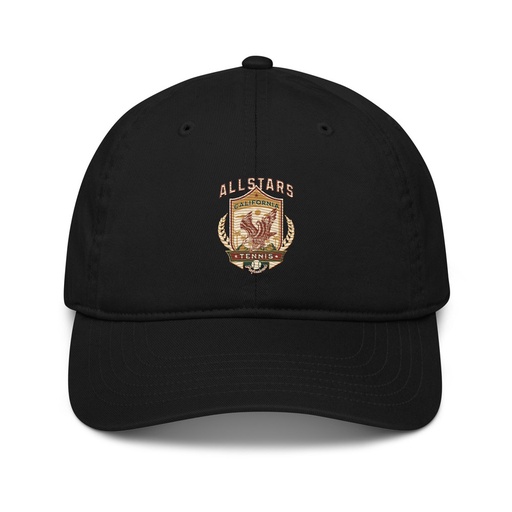 [ID: 491-G46] All Stars Tennis - Eagle Badge Organic Baseball Cap