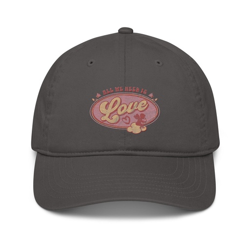 [ID: 491-G48] All We Need Is Love - Cupid Organic Baseball Cap