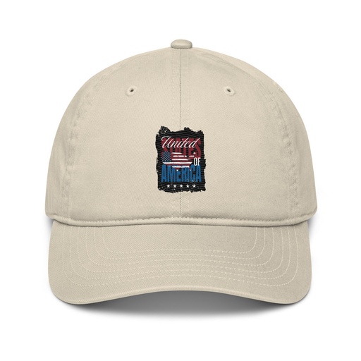[ID: 491-G59] America (3) Organic Baseball Cap