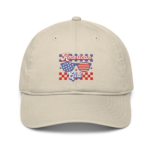 [ID: 491-G72] American girl Organic Baseball Cap