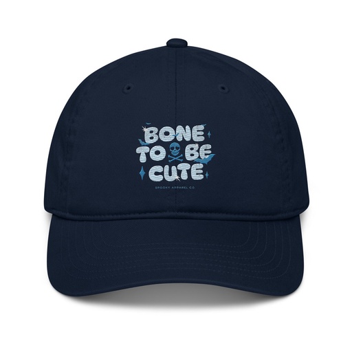 [ID: 491-G250] Bone To Be Cute - Halloween Organic Baseball Cap