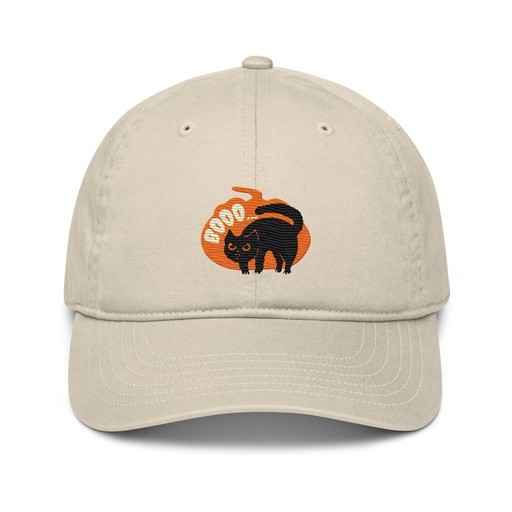 [ID: 491-G251] Boo - Scay Cute Cat Organic Baseball Cap