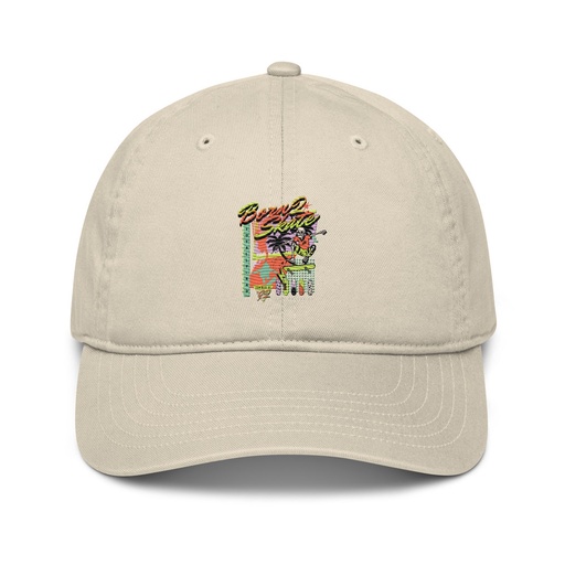 [ID: 491-G256] Born 2 Skate - Retro Skeleton Organic Baseball Cap