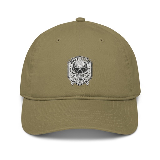 [ID: 491-G258] BORN FOR SPEED RIDE OR DIE Organic Baseball Cap