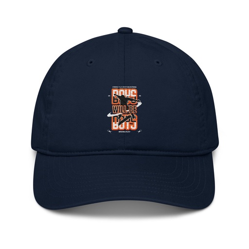 [ID: 491-G279] Boys will be boys Organic Baseball Cap