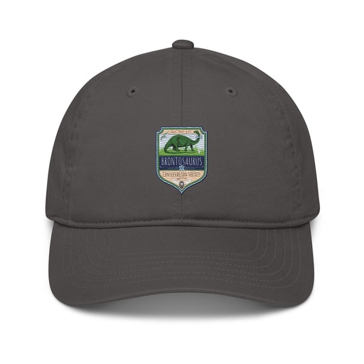 [ID: 491-G288] Brontosaurus Conservation Society Organic Baseball Cap
