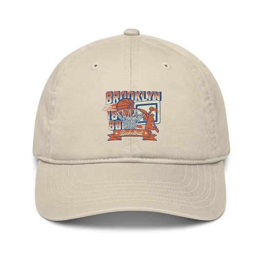[ID: 491-G290] Brooklyn Basketball Team - Athletic Sports Organic Baseball Cap