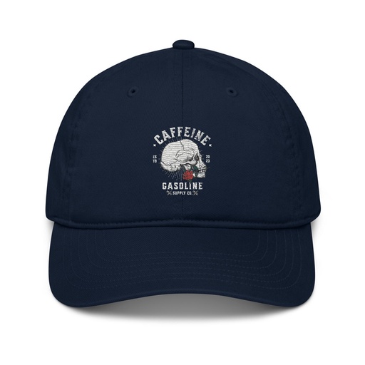 [ID: 491-G309] CAFFEINE GASOLINE Organic Baseball Cap