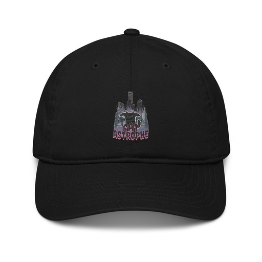 [ID: 491-G340] cat-astrophe Organic Baseball Cap