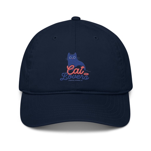 [ID: 491-G347] Cats Lovers Organic Baseball Cap