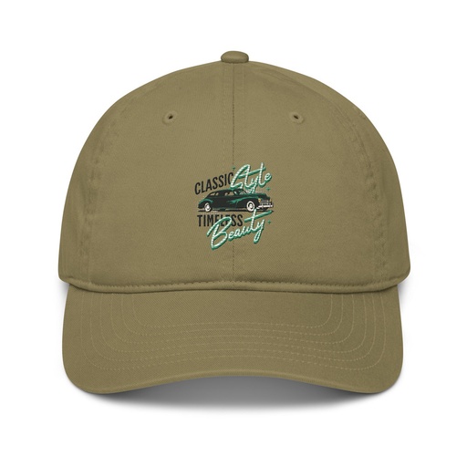 [ID: 491-G386] Classic Style Timeless Beauty Organic Baseball Cap