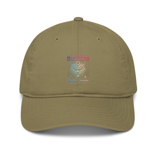 [ID: 491-G406] Collapse Creation Organic Baseball Cap