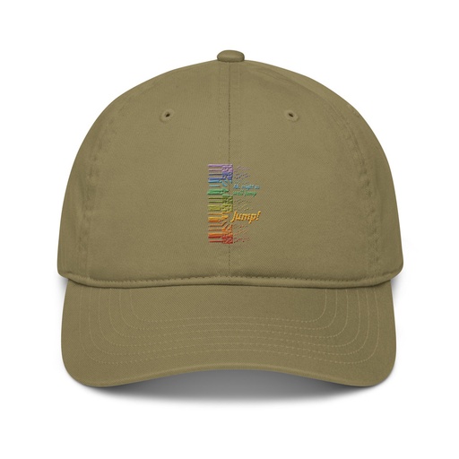 [ID: 491-G410] Colorful Retro Keyboard Organic Baseball Cap