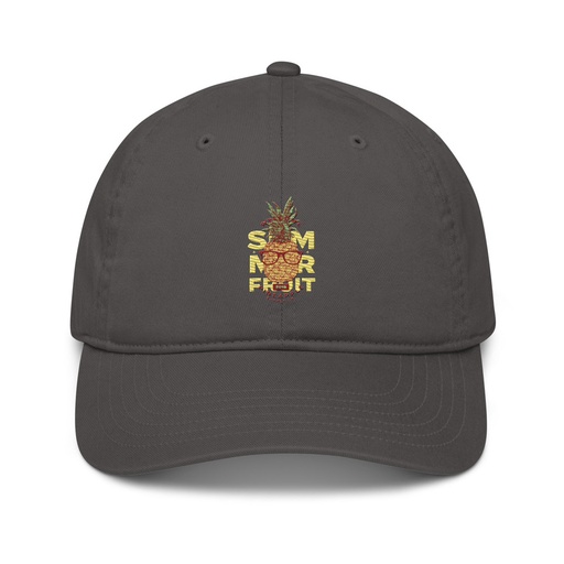 [ID: 491-G417] Cool Pineapple - Tropical Fruit Organic Baseball Cap
