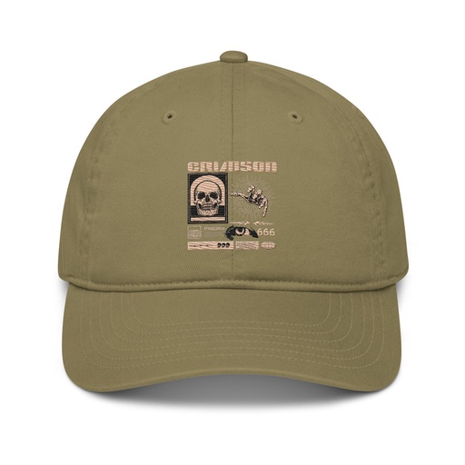 [ID: 491-G438] Crimson Organic Baseball Cap