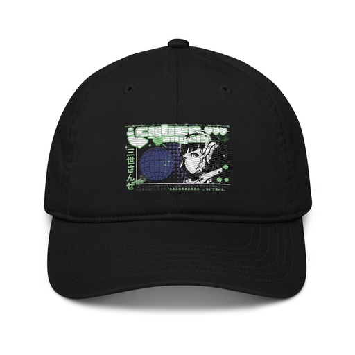 [ID: 491-G455] Cyber Angels - Y2k Girl Anime Organic Baseball Cap