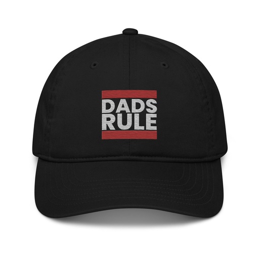 [ID: 491-G462] Dads Rule (1) Organic Baseball Cap