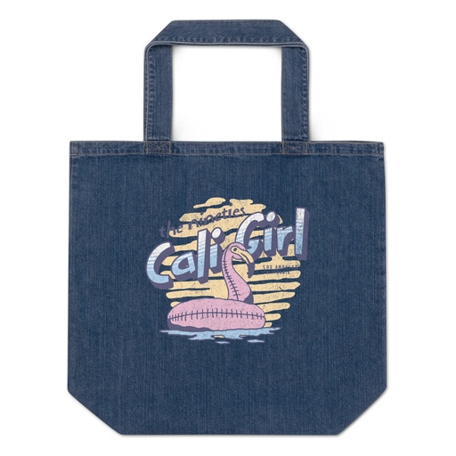[ID: 528-G13] 90's Cali Girl Organic Denim Tote Bag
