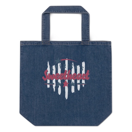 [ID: 528-G62] America's Sweetheart Organic Denim Tote Bag