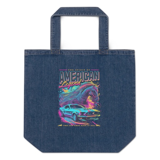 [ID: 528-G74] American Legend Organic Denim Tote Bag