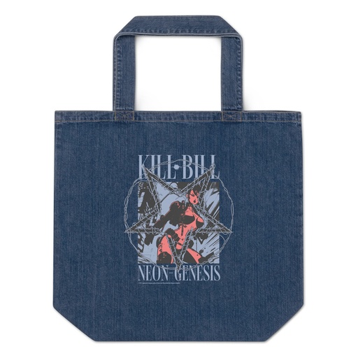 [ID: 528-G90] Anime Vintage Organic Denim Tote Bag