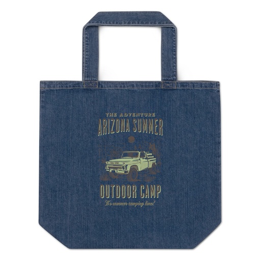[ID: 528-G100] Arizona Outdoor Camp - Classic Truck Organic Denim Tote Bag