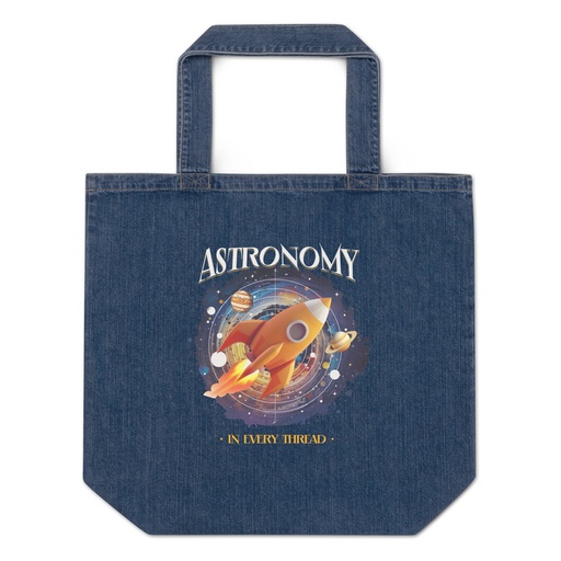 [ID: 528-G111] Astronomy in Every Thread Organic Denim Tote Bag