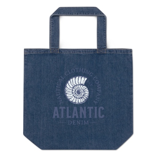[ID: 528-G113] Atlantic Denim - Nautical Organic Denim Tote Bag