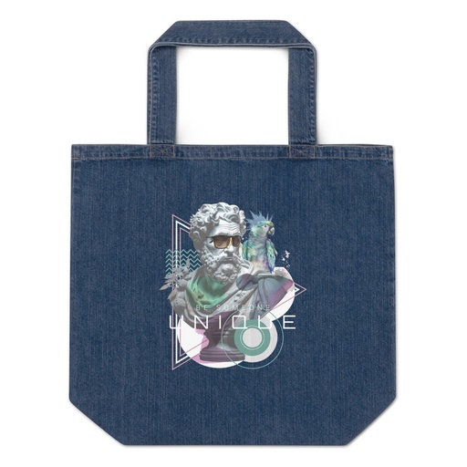 [ID: 528-G160] Be Someone Unique Organic Denim Tote Bag