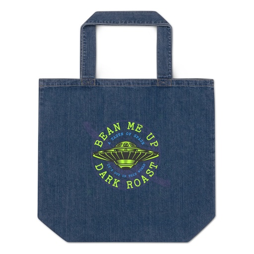 [ID: 528-G170] Bean Me Up Organic Denim Tote Bag