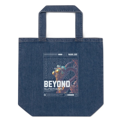 [ID: 528-G198] Beyond Supernova Organic Denim Tote Bag