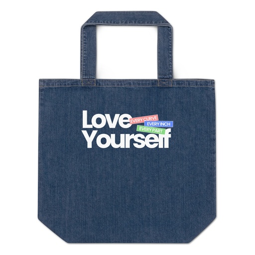 [ID: 528-G246] Body Positivity Organic Denim Tote Bag