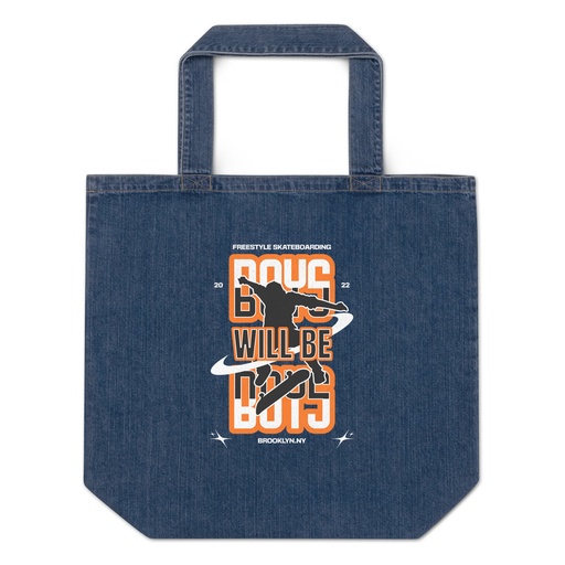 [ID: 528-G279] Boys will be boys Organic Denim Tote Bag