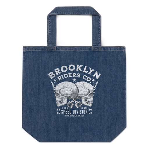 [ID: 528-G291] BROOKLYN NEWYOR RIDERS CO Organic Denim Tote Bag