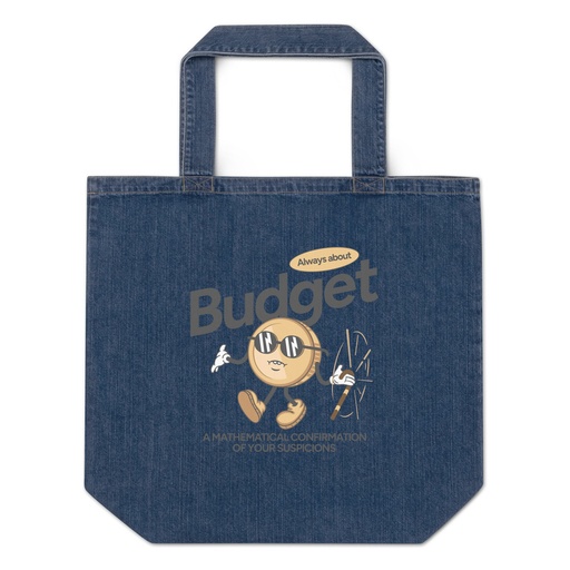 [ID: 528-G294] Budget Organic Denim Tote Bag