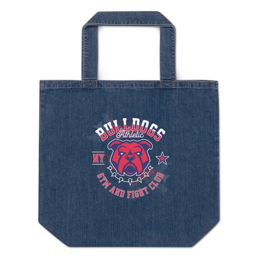 [ID: 528-G295] Bulldogs Athletic - Sports Apparel Organic Denim Tote Bag