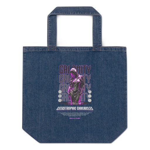 [ID: 528-G310] Calamity Streetwear Organic Denim Tote Bag