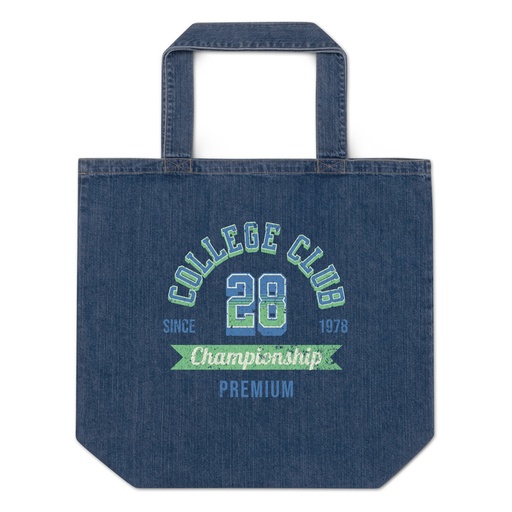 [ID: 528-G352] CC 28 Organic Denim Tote Bag