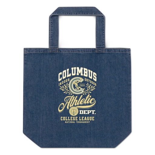 [ID: 528-G412] Columbus Athletic Organic Denim Tote Bag