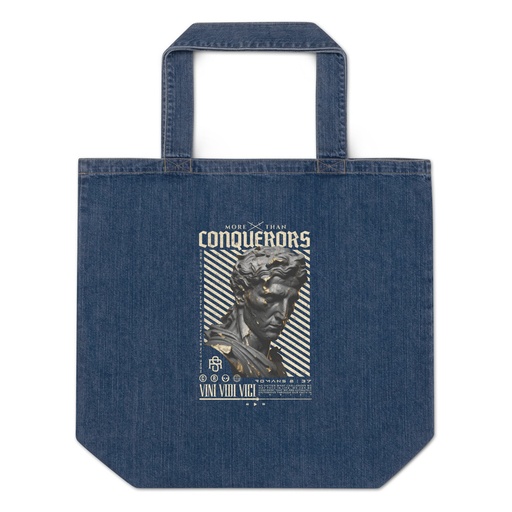 [ID: 528-G413] Conquerors Organic Denim Tote Bag