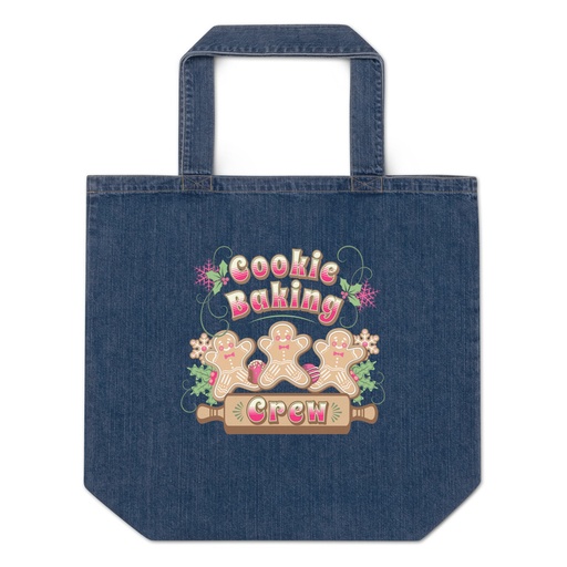 [ID: 528-G415] Cookie Baking Crew Organic Denim Tote Bag