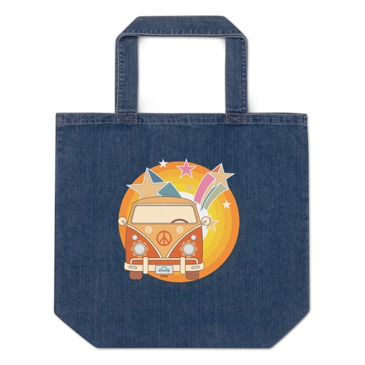 [ID: 528-G429] Crafted in Kittl Organic Denim Tote Bag