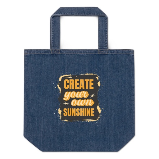 [ID: 528-G432] Create your own Sunshine Organic Denim Tote Bag
