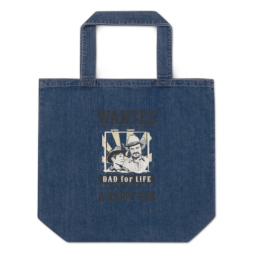 [ID: 528-G461] Dad Wanted Organic Denim Tote Bag