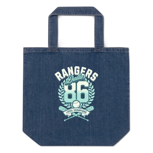 [ID: 528-G464] Dallas Rangers - Old School Sports Organic Denim Tote Bag