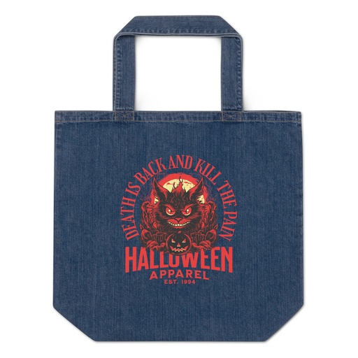 [ID: 528-G478] Death is Back Organic Denim Tote Bag