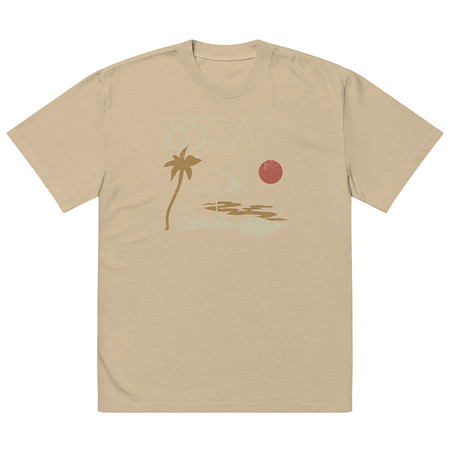 [ID: 713-G1] '85 Daze California Oversized Faded T-Shirt